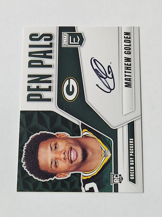 2025 Elite Matthew Golden Pen Pals On Card Rookie Auto