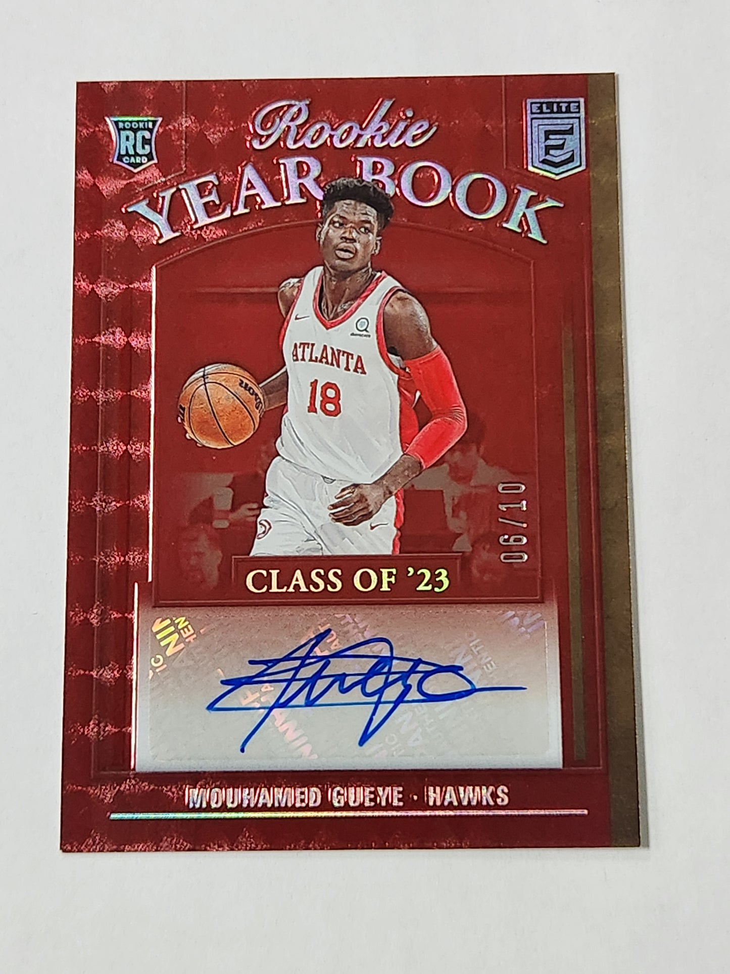 2023 Elite Mouhamed Gueye Rookie Year Book Rookie Auto /10