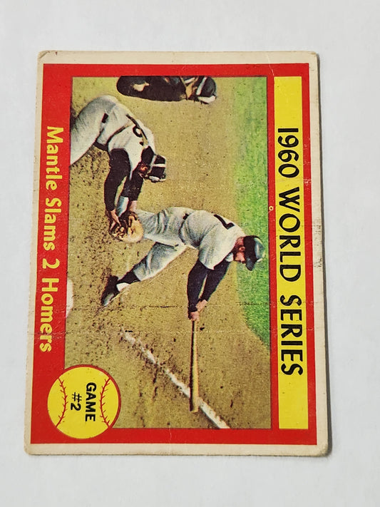 1961 Topps Mickey Mantle "1960 World Series" No. 307