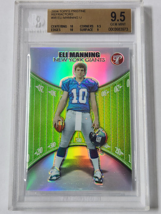 2004 Topps Pristine Refractors Eli Manning /499 #88 BGS 9.5