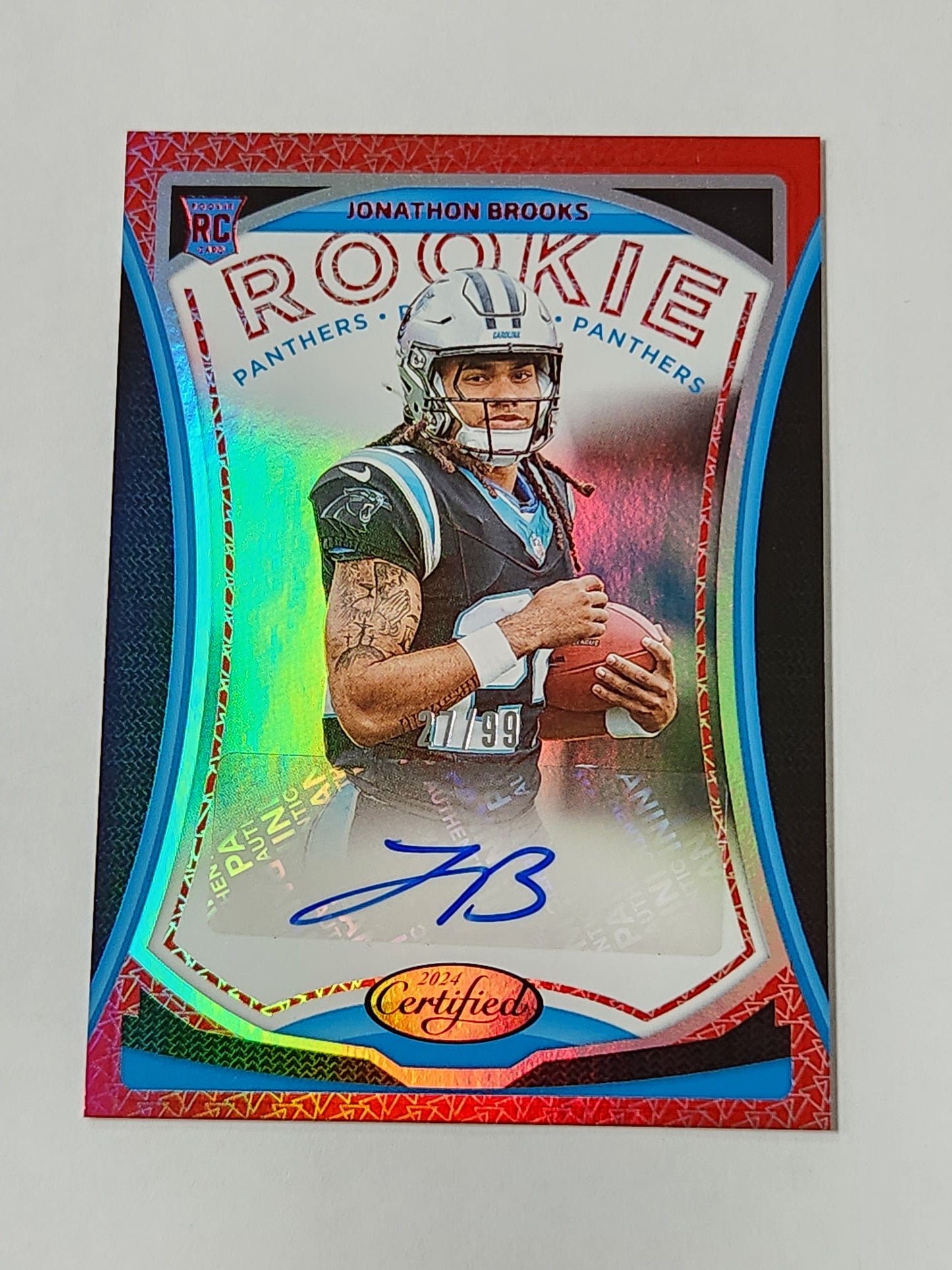 2024 Certified Jonathon Brooks Rookie Auto /99