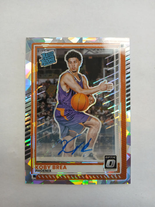 2025 Donruss Optic Koby Brea Rated Rookie Cracked Ice Auto #/25