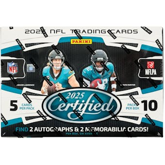 2025 Panini Certified Football Hobby Box