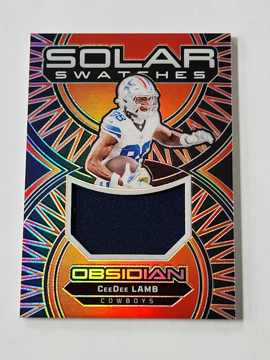 2024 Obsidian Cee Dee Lamb Solar Swatches Jersey Card