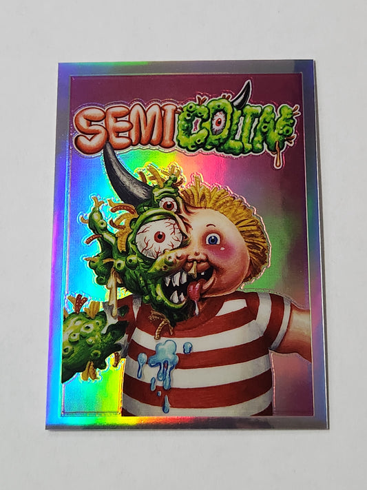 2024 Topps Chrome Garbage Pail Kids Semi Colin Remember the Name Case Hit SSP Silver Refractor