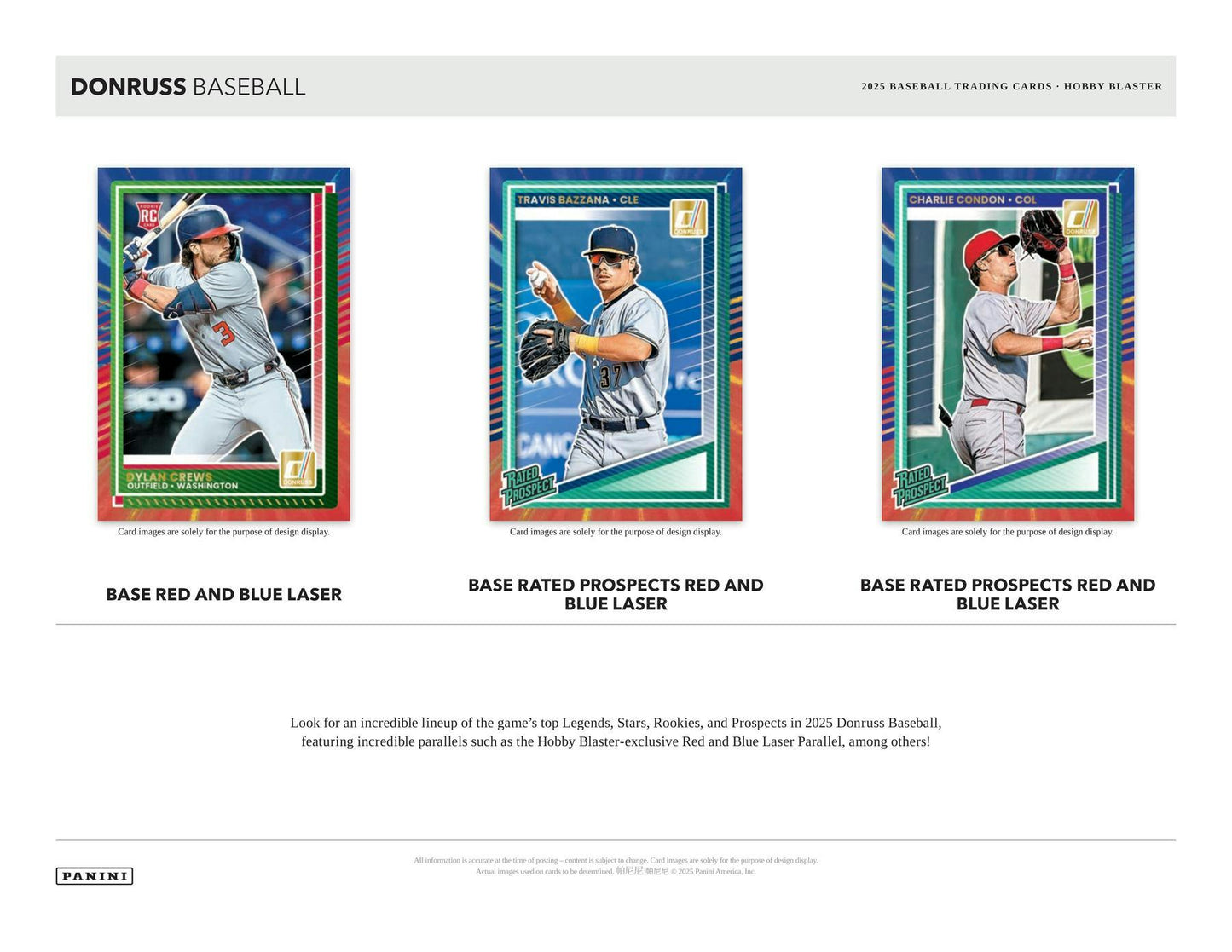2025 Donruss Panini Baseball Hobby Blaster
