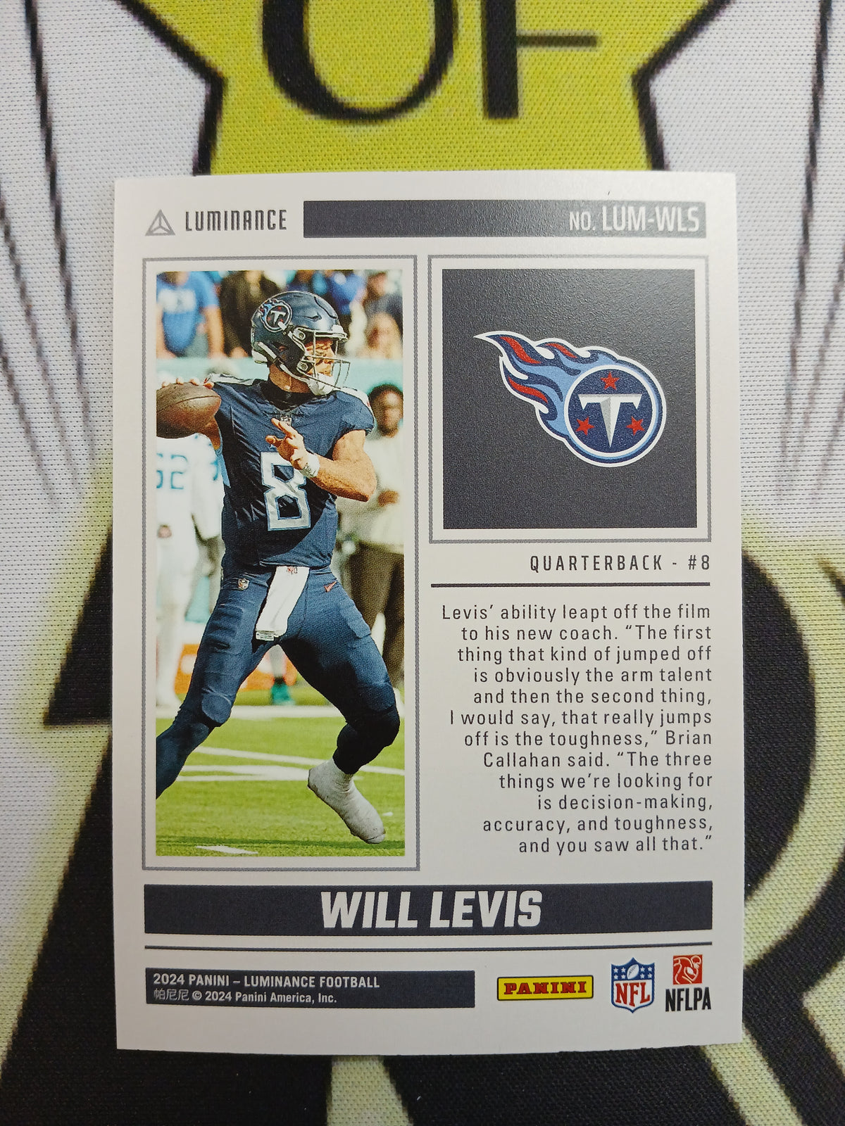 2024 Luminance Will Levis Luminosity Case Hit SSP