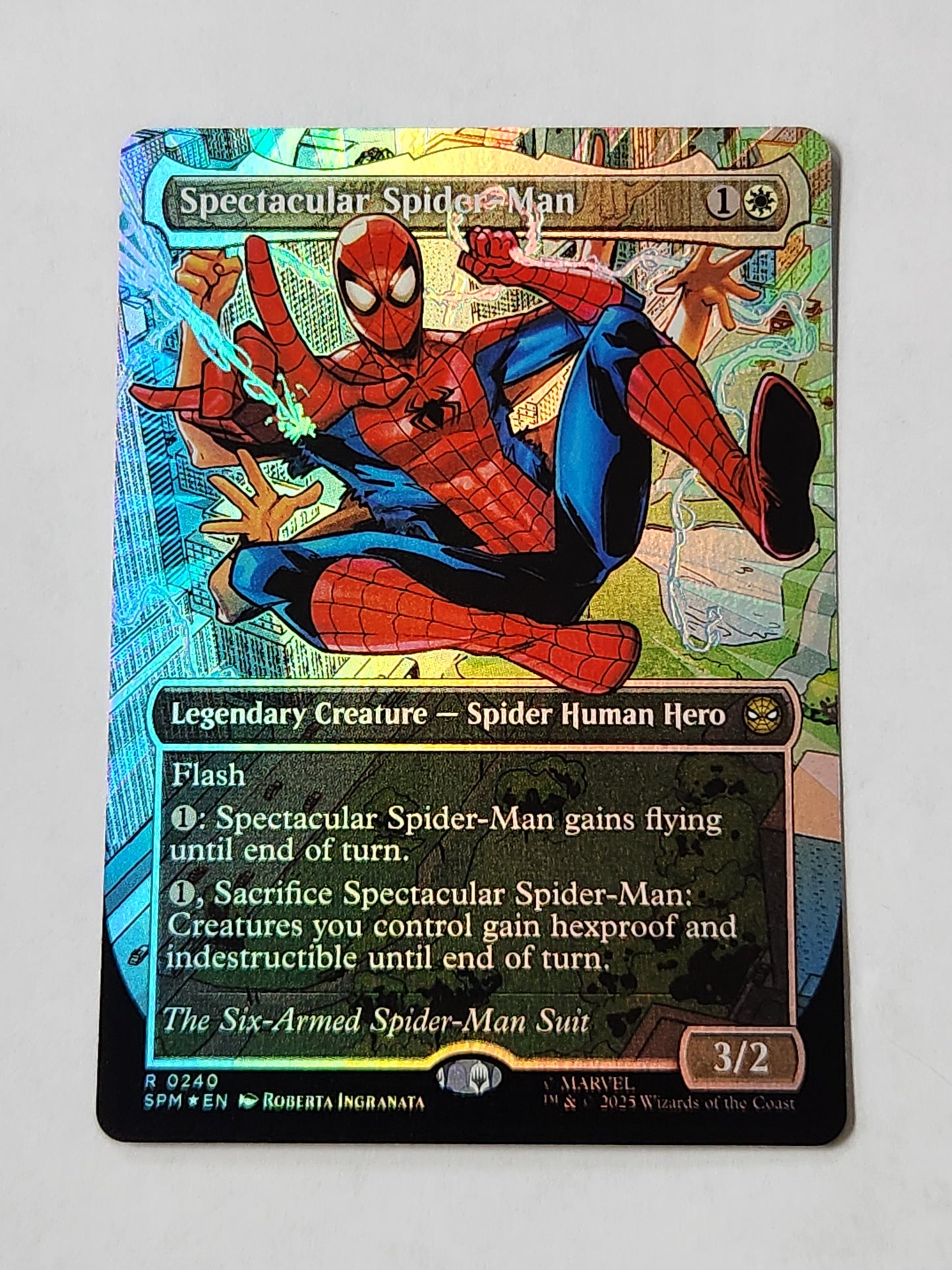 Spectacular Spider-Man 0240 Borderless Textured Foil Marvel's