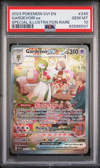 2023 POKEMON SVI EN-SCARLET & VIOLET #245 GARDEVOIR ex SPECIAL ILLUSTRATION RARE PSA 10