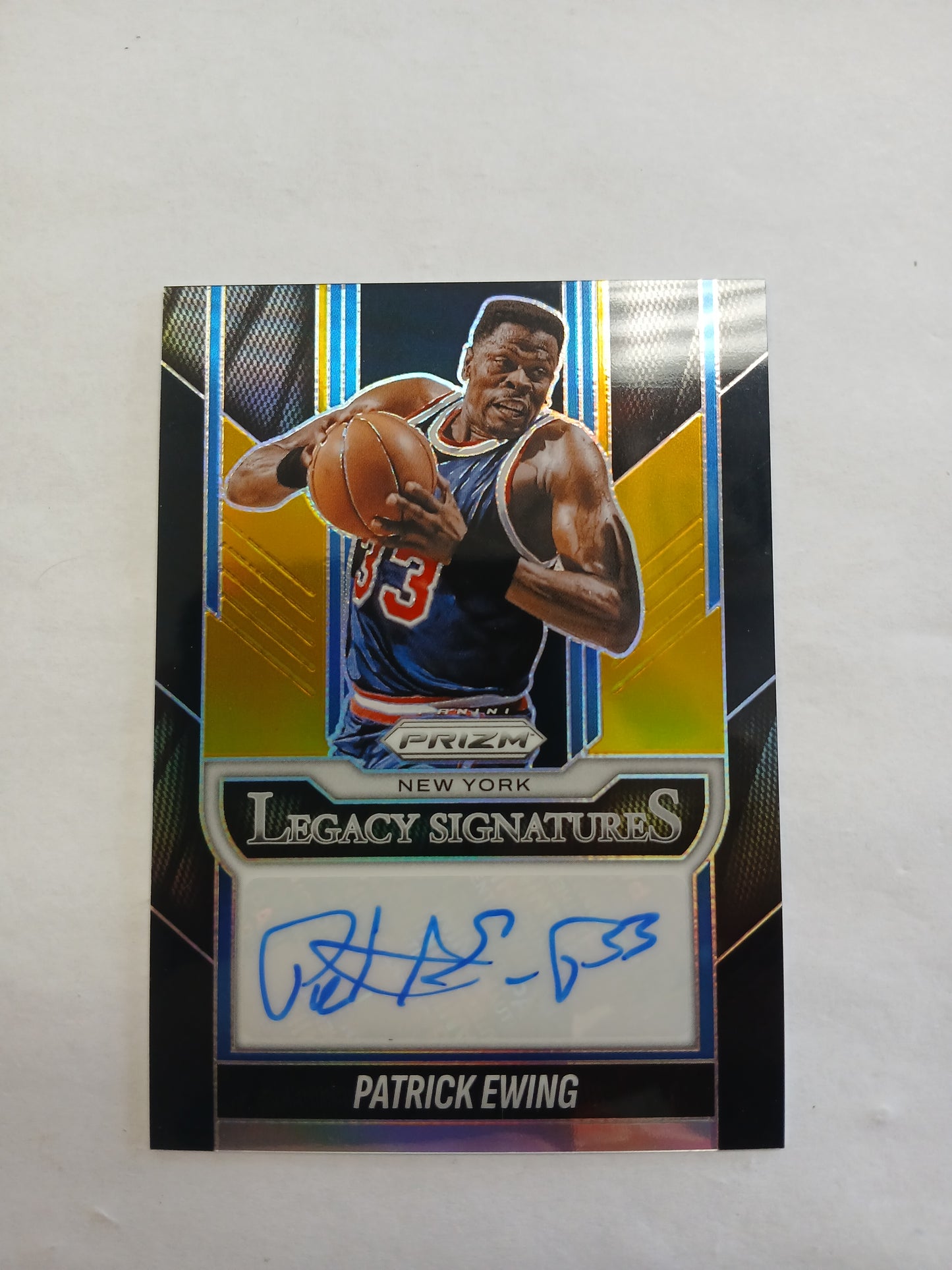 2025 Prizm Patrick Ewing Legacy Signatures Black Gold Auto #/5