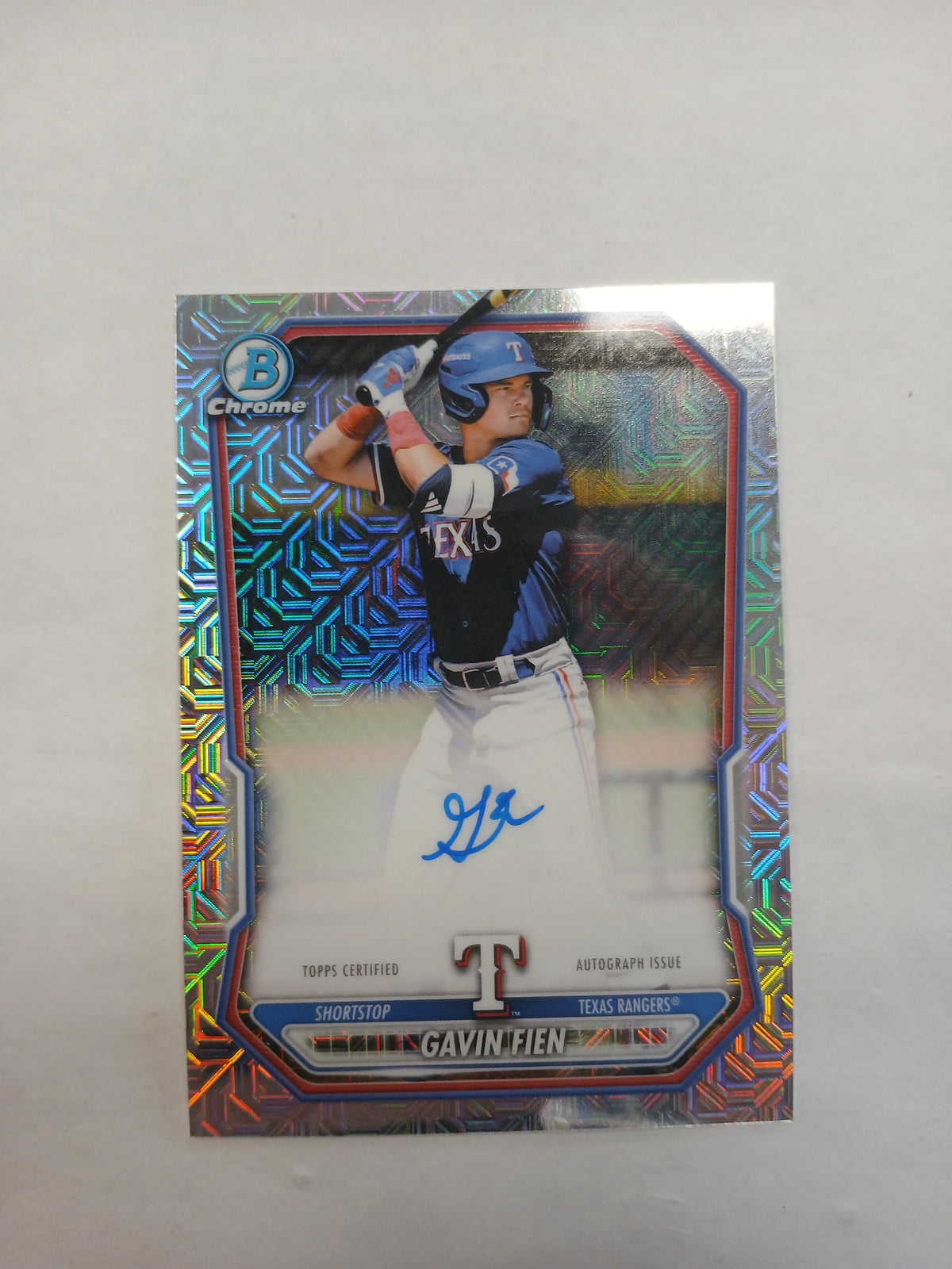 2026 Bowman Chrome Gavin Fien Mojo Refractor On Card Auto