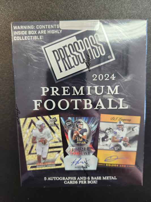2024 Press Pass Premium Football (1) Hobby Box