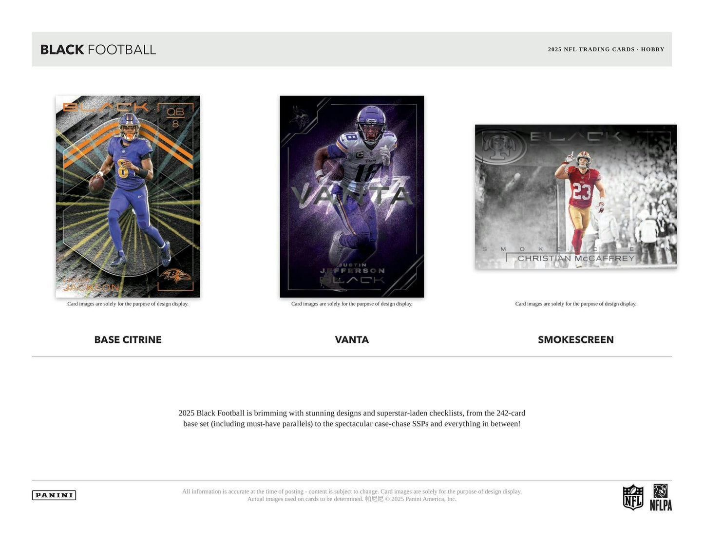 2025 Panini Black Football Hobby Box