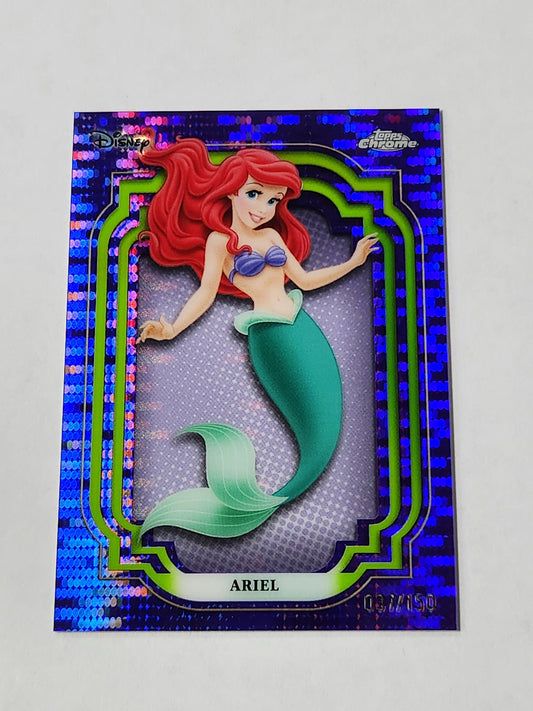2024 Topps Chrome Disney Sapphire Ariel Purple Pulsar /150