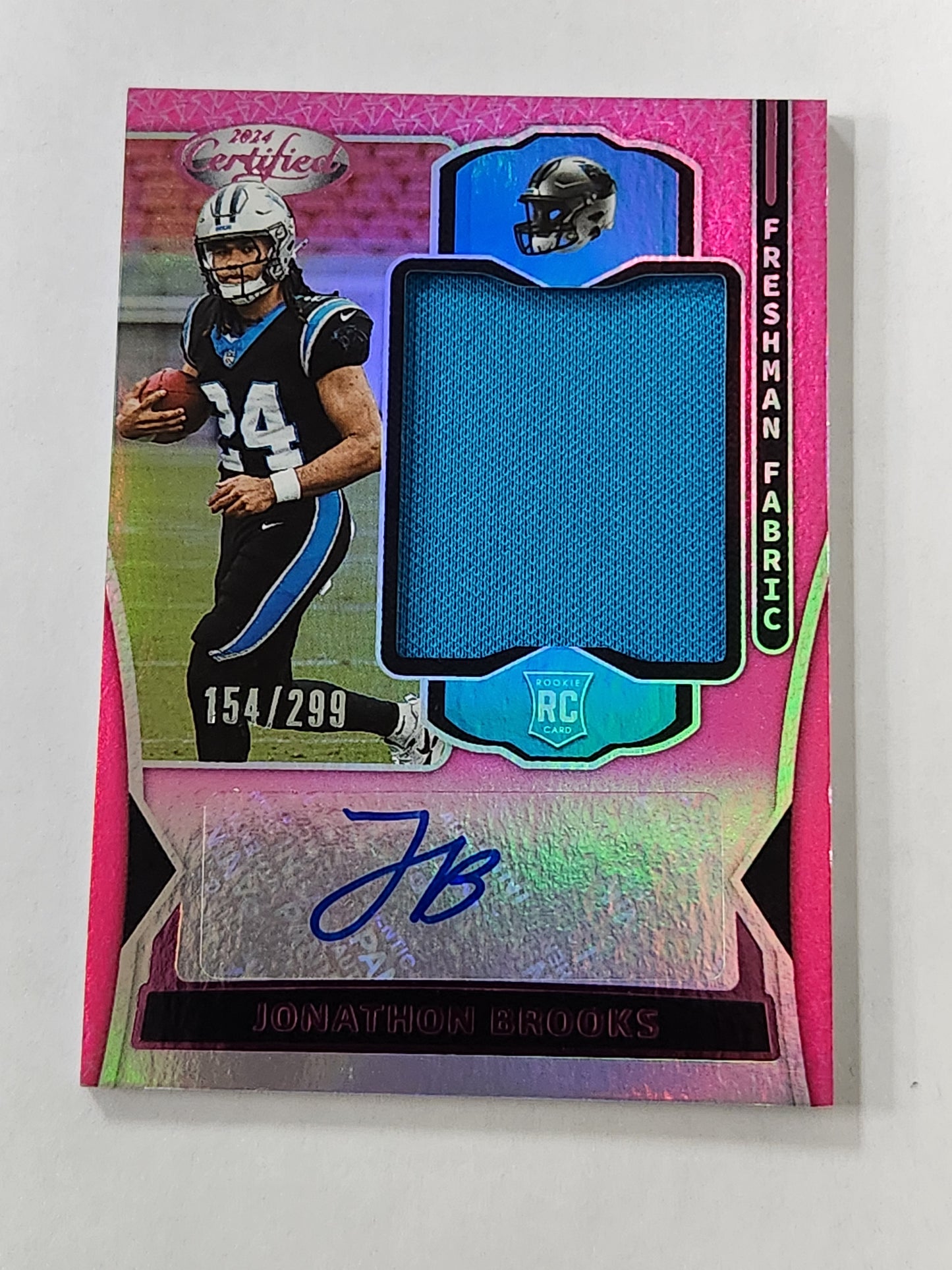 2024 Certified Jonathon Brooks Rookie Patch Auto /299