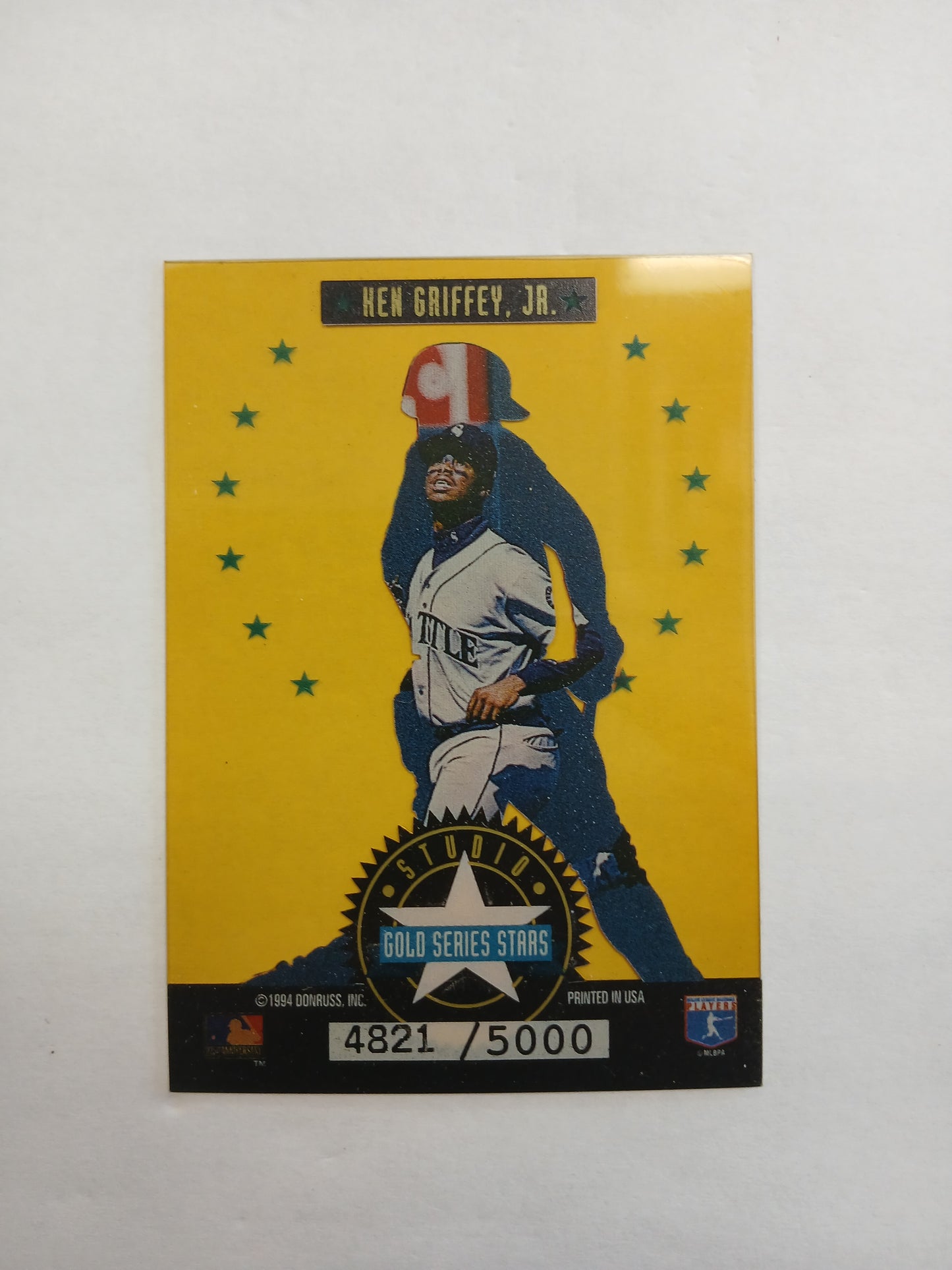 1994 Donruss Ken Griffey Jr. Studio Gold Series Stars Acetate #/5000
