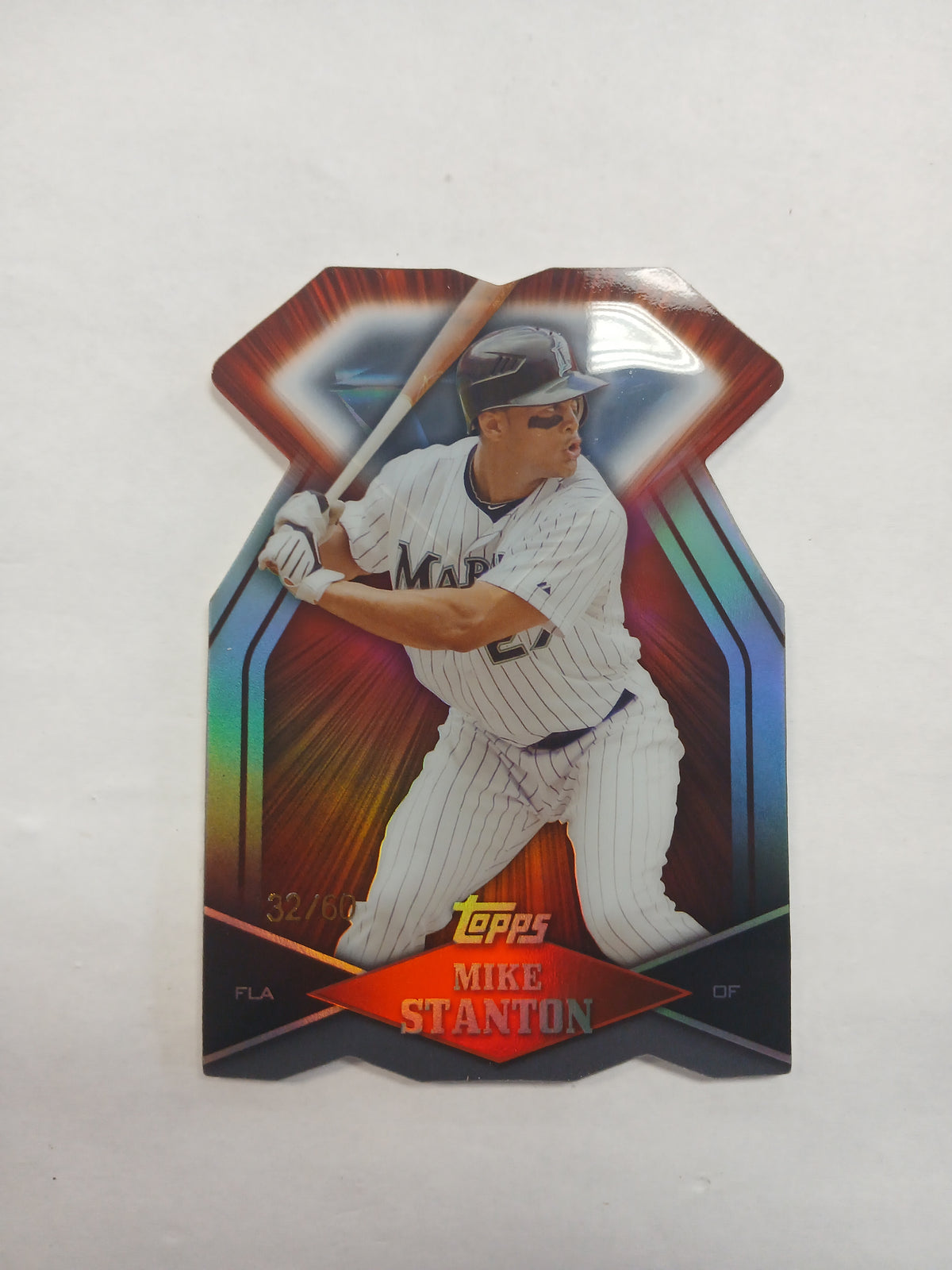 2011 Topps Black Diamond Mike Stanton Die Cut Refractor #/60