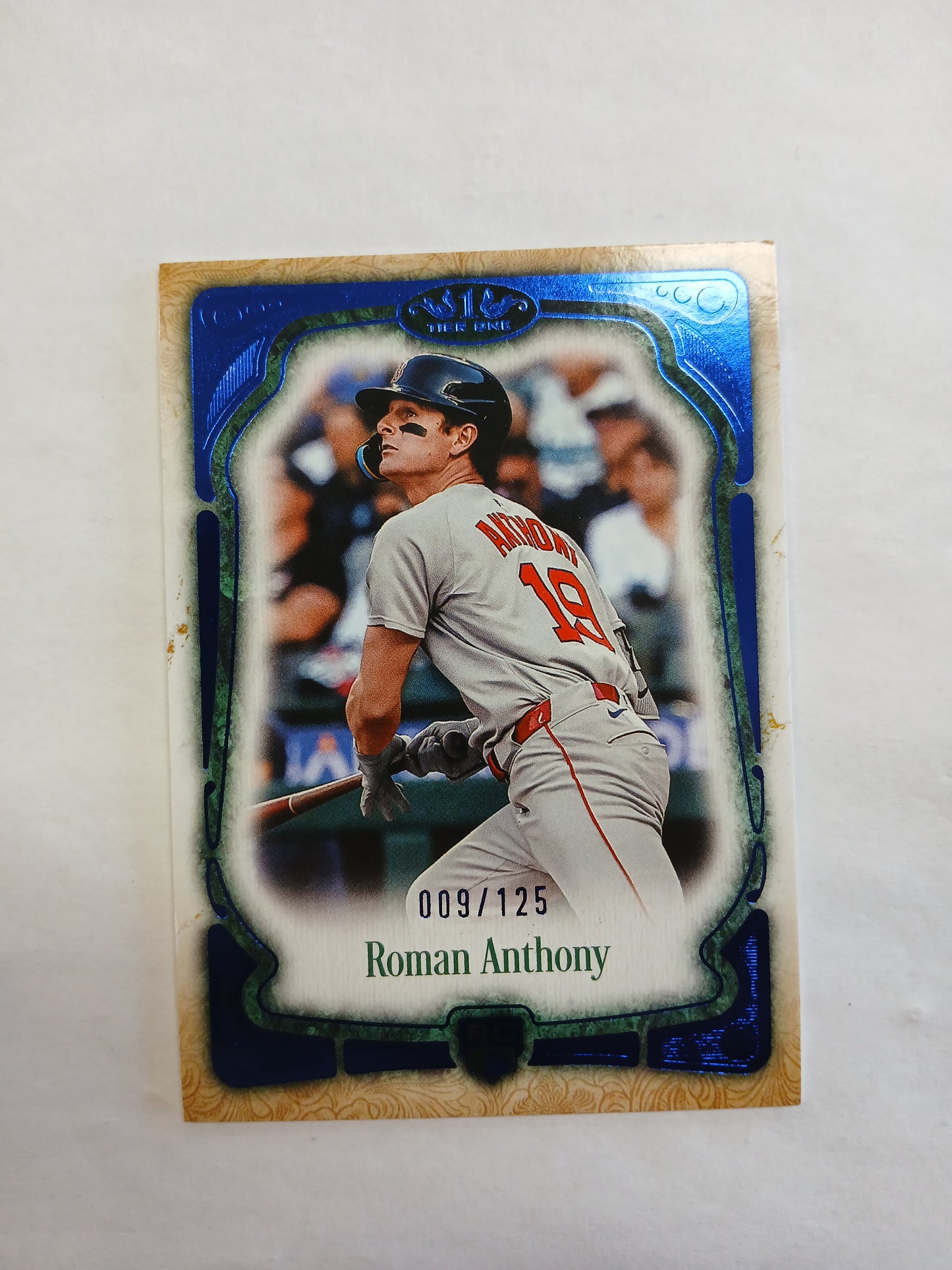 2026 Topps Tier One Roman Anthony Rookie Blue Foil #/125