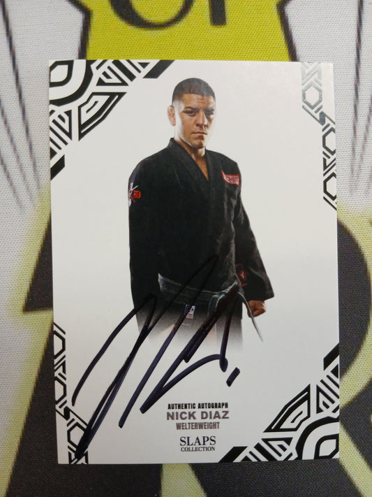 2025 Slaps Collection Nick Diaz On Card Auto JSA Authentic