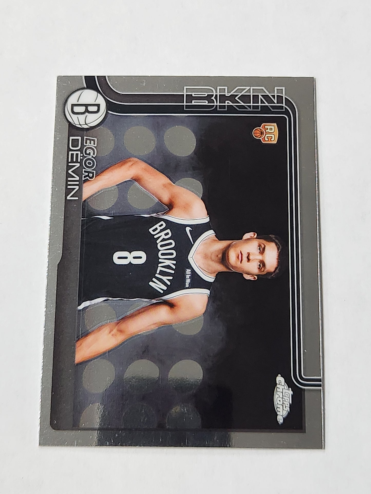 2025-26 Topps Chrome Egor Demin #258 Rookie Image Variation Nets SSP