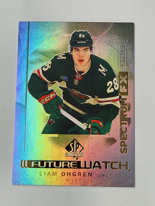 2024-25 UD SP Authentic Liam Ohgren Spectrum FX Level 3 with code # S-90