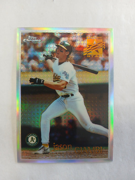 1996 Topps Chrome Jason Giambi Future Star Refractor