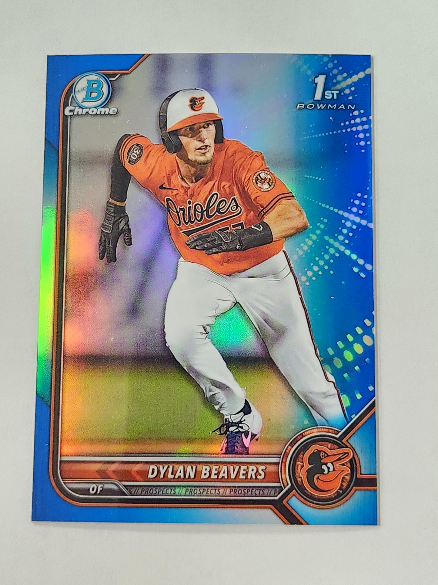 2022 Bowman Chrome Dylan Beavers 1st Blue Refractor /150