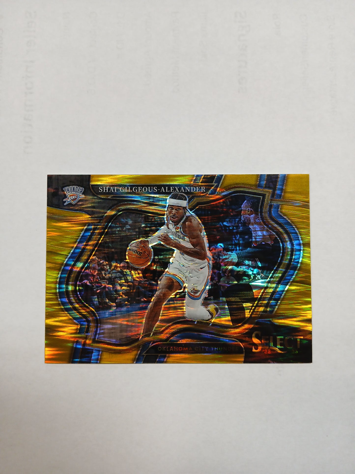 2022 Select Shai Gilgeous-Alexander Gold Flash Courtside SSP #1/10