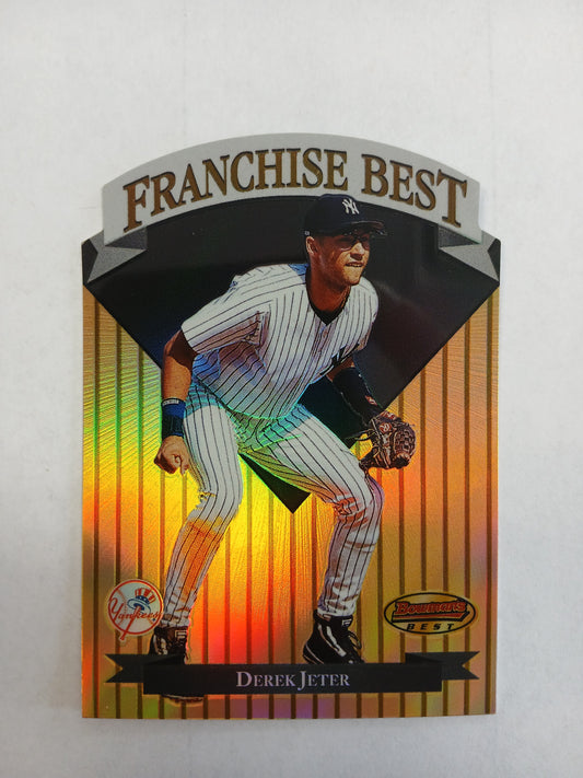 1999 Bowman's Best Derek Jeter Franchise Best Die Cut Refractor #/1000