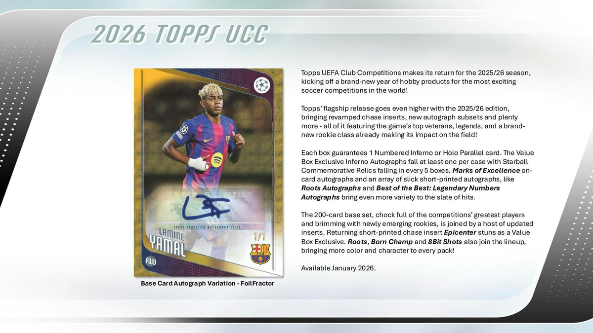 2025-26 Topps Flagship Edition UEFA Club Competitions Blaster Box