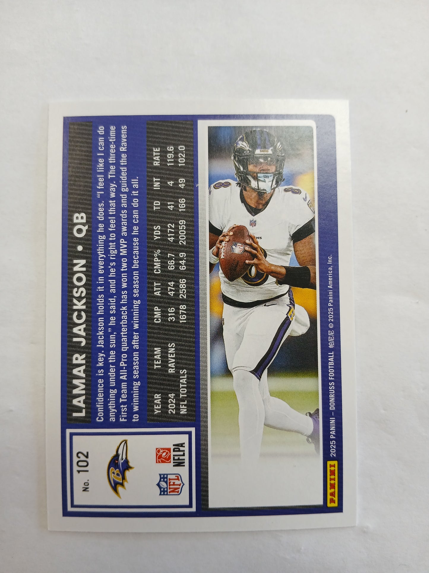 2025 Donruss Lamar Jackson Gold Press Proof #/50