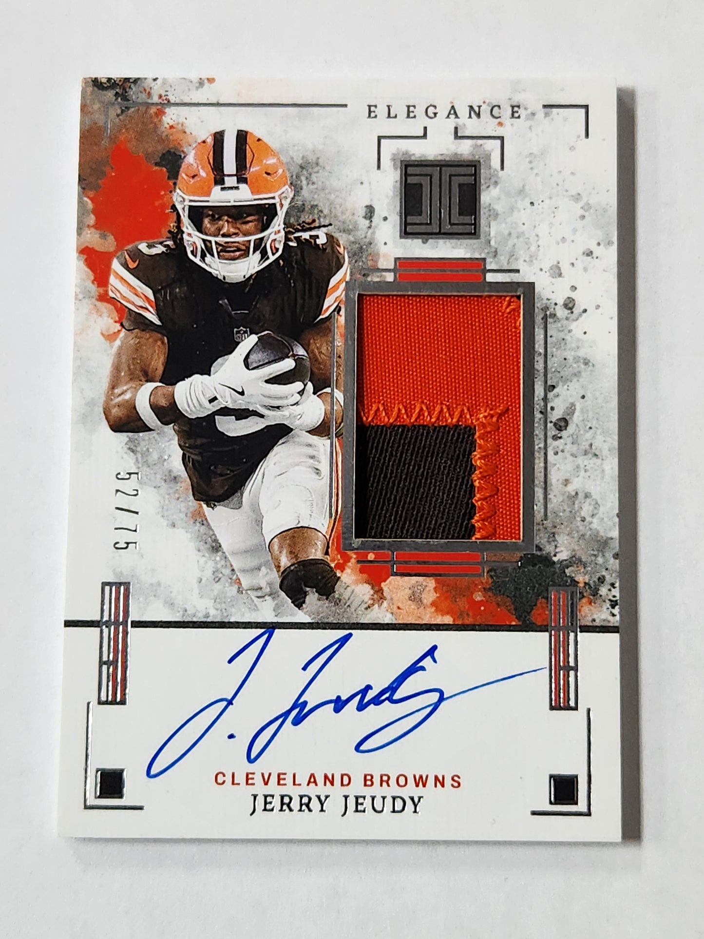 2025 Impeccable Jerry Jeudy # /75 Patch Auto Browns