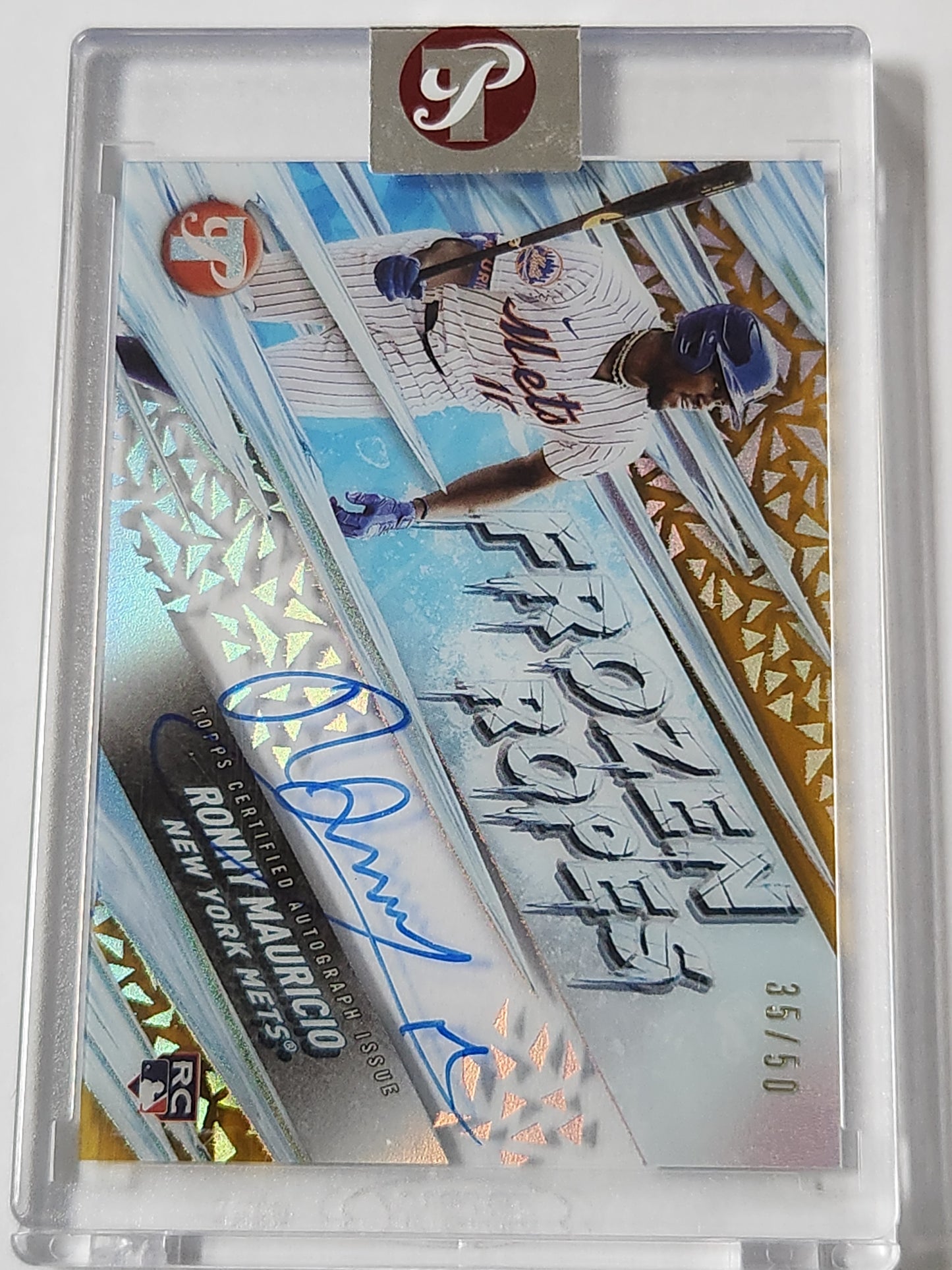 2024 Topps Pristine Ronny Mauricio Frozen Ropes Auto /50 FRA-RM