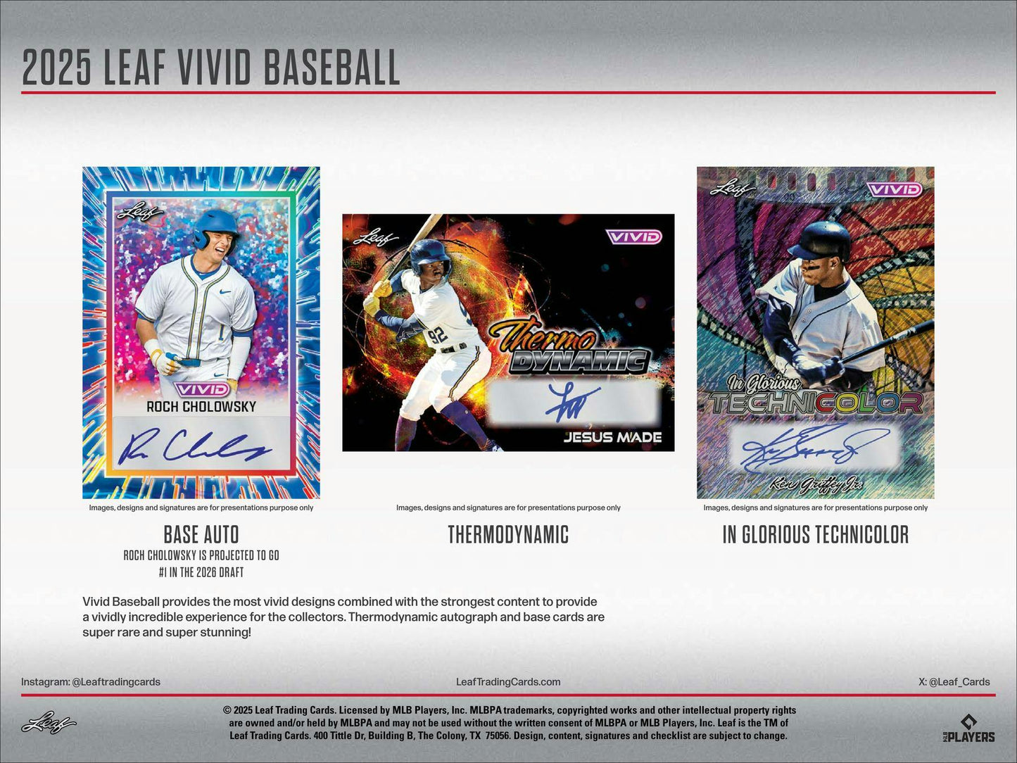 2025 Leaf Vivid Baseball Hobby