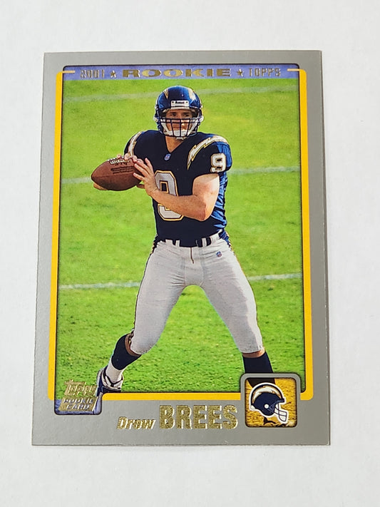 2001 Topps Drew Brees Rookie Card No. 328