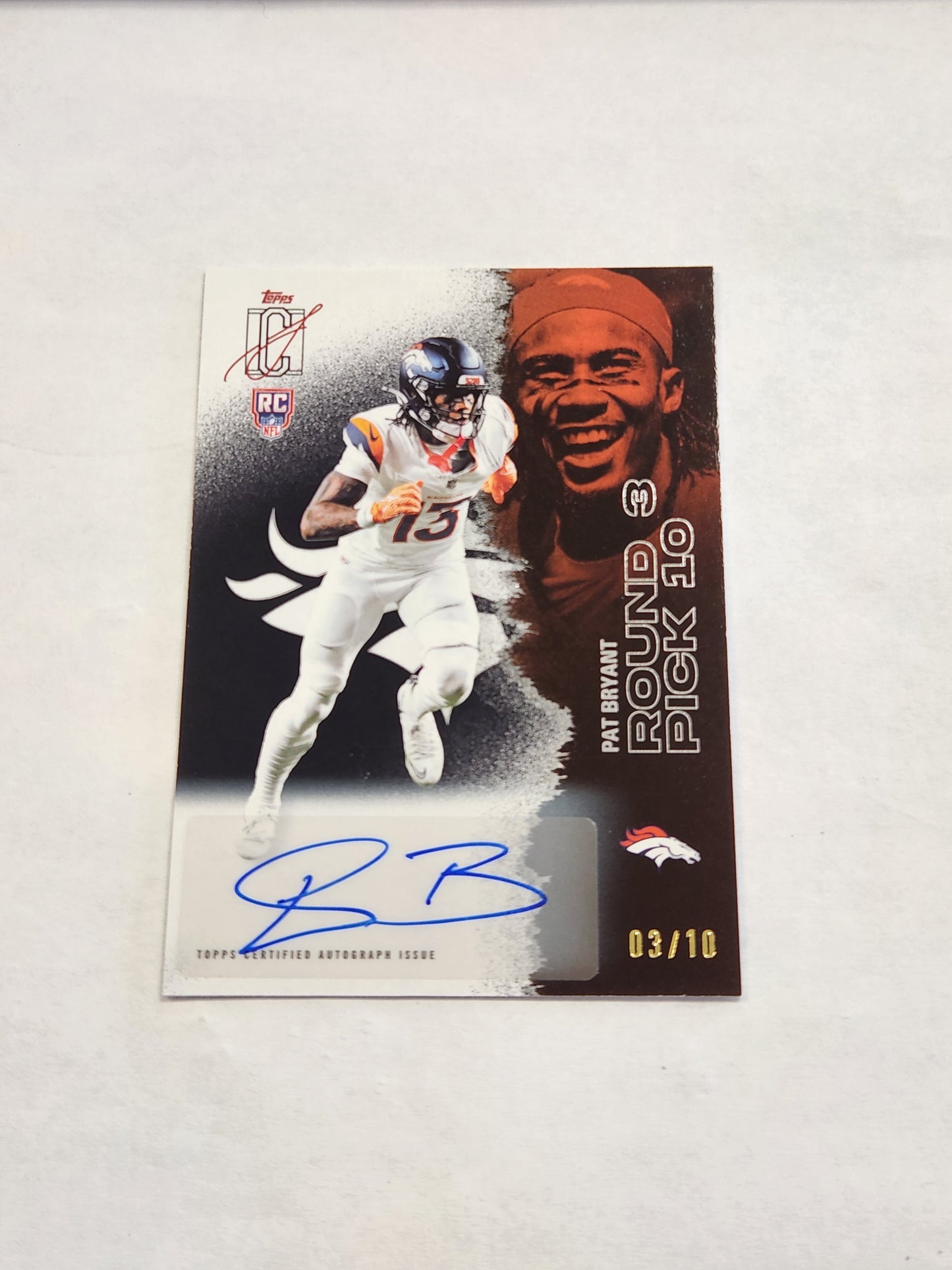 2025 Topps Signature Class Pat Bryant Black Rookie Auto #/10
