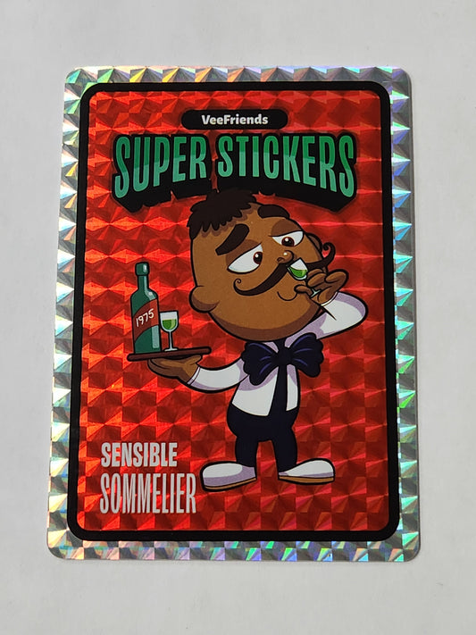 2025 Topps Veefriends Super Stickers PSA Magazine Exclusive Sensible Sommelier Red