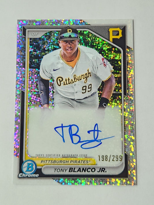 2024 Bowman Chrome Tony Blanco Jr On Card Speckle Auto /299