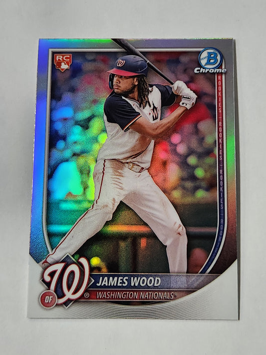 2025 Bowman Chrome James Wood RC Red Rookie # 29