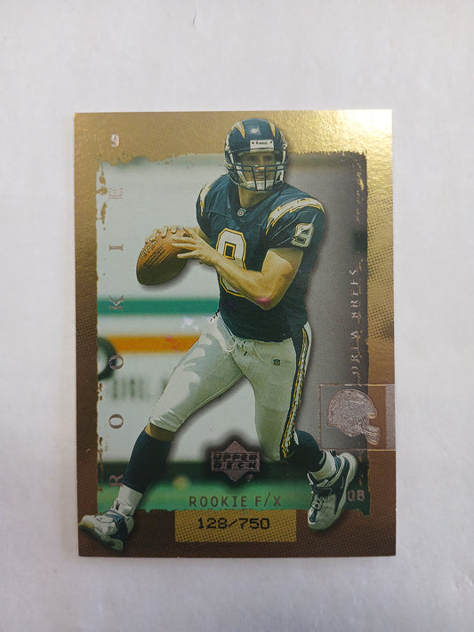 2001 Upper Deck Drew Brees Rookie F/X Foil #/750