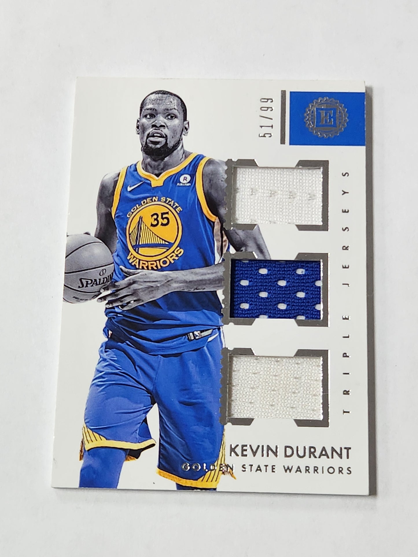 2017-18 Panini Encased Triple Jerseys Kevin Durrant /99