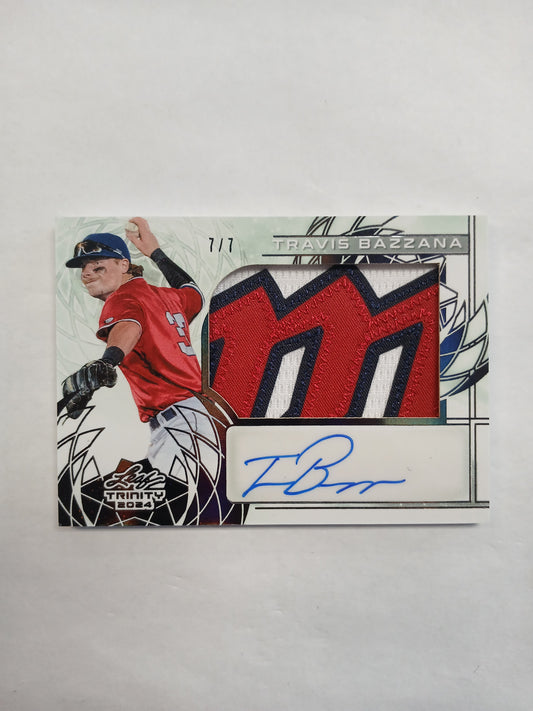2024 Leaf Trinity Travis Bazzana Logo Patch Auto #7/7