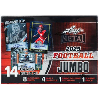 2025 Leaf Metal Football (1) Jumbo Hobby Box