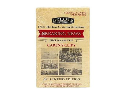 Pieces of the past Eric Caren Breaking News 20th Century Edition Hobby Box
