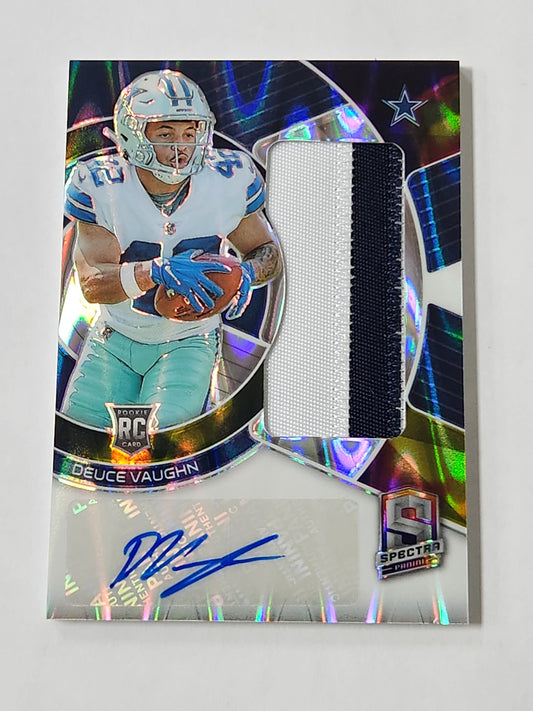 2023 Spectra Deuce Vaughn Rookie Patch Auto /70 RAD-DVA