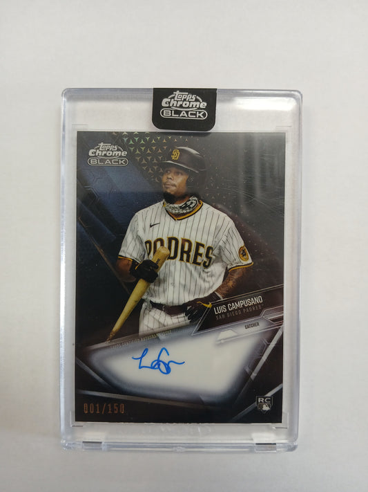 2021 Topps Chrome Black Luis Campusano Rookie On Card Auto #1/150