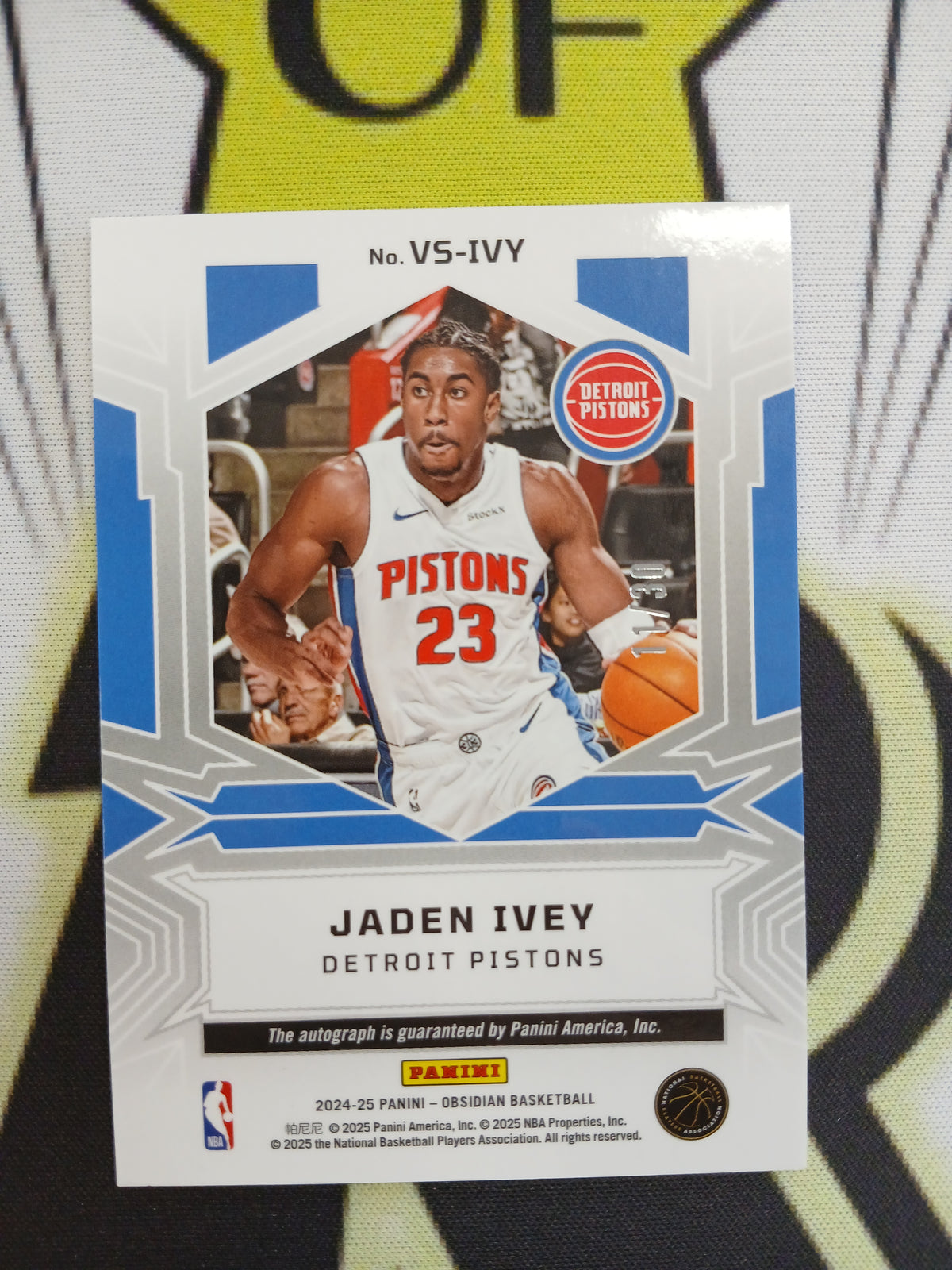 2024 Obsidian Jaden Ivey Volcanic Auto Purple #/30