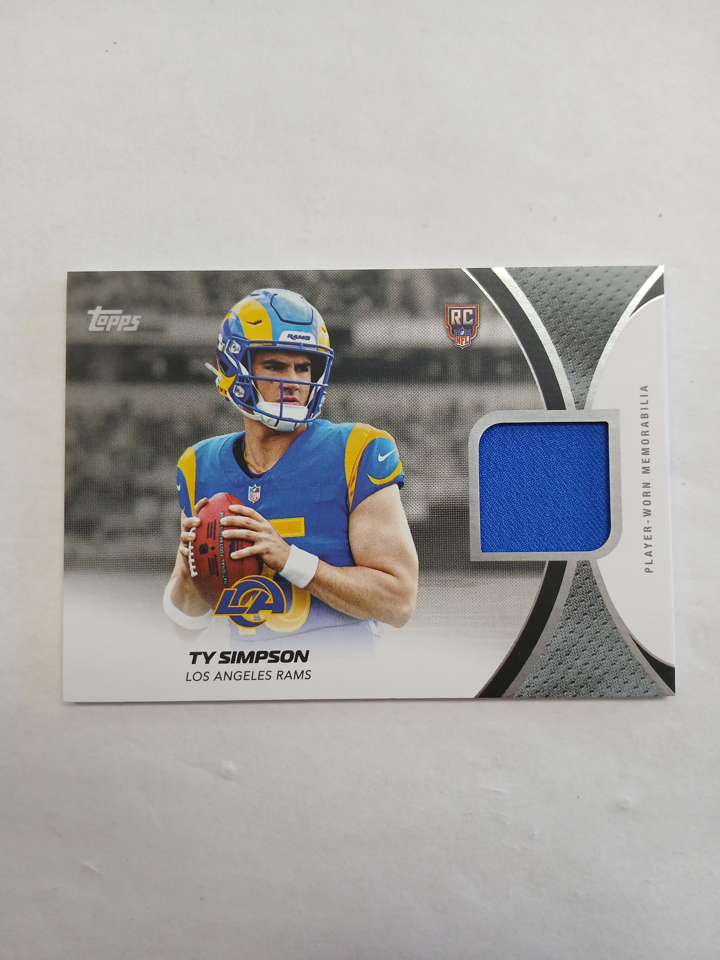 2026 Topps Flagship Football Ty Simpson NFL Rookies Material Patch