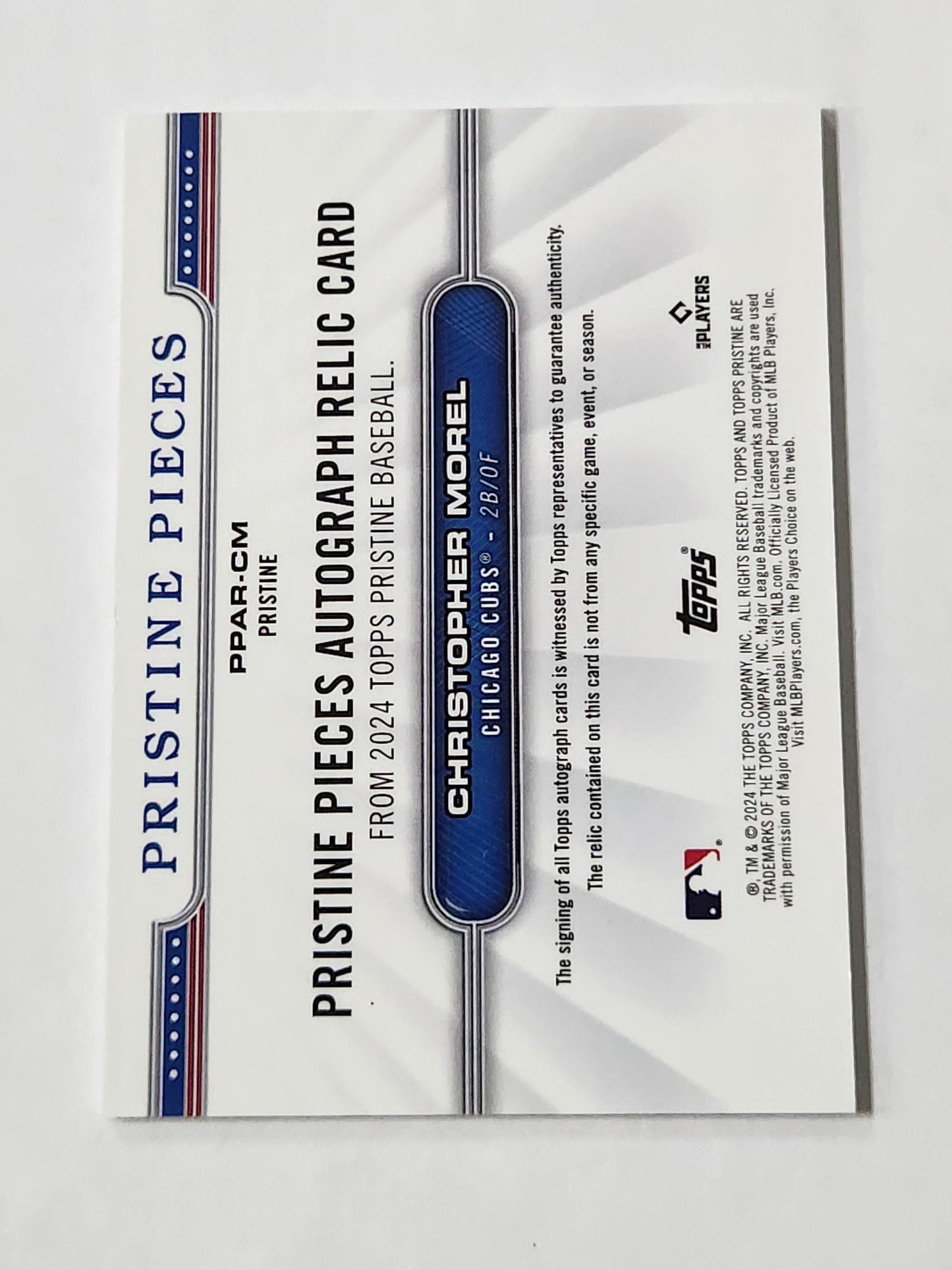 2024 Topps Pristine Pieces Christopher Morel # /99 Patch Auto