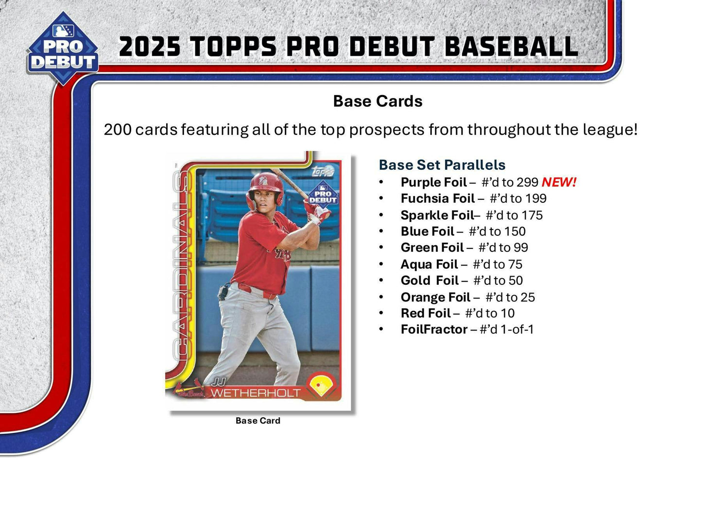 2025 Topps Pro Debut Jumbo Hobby Box